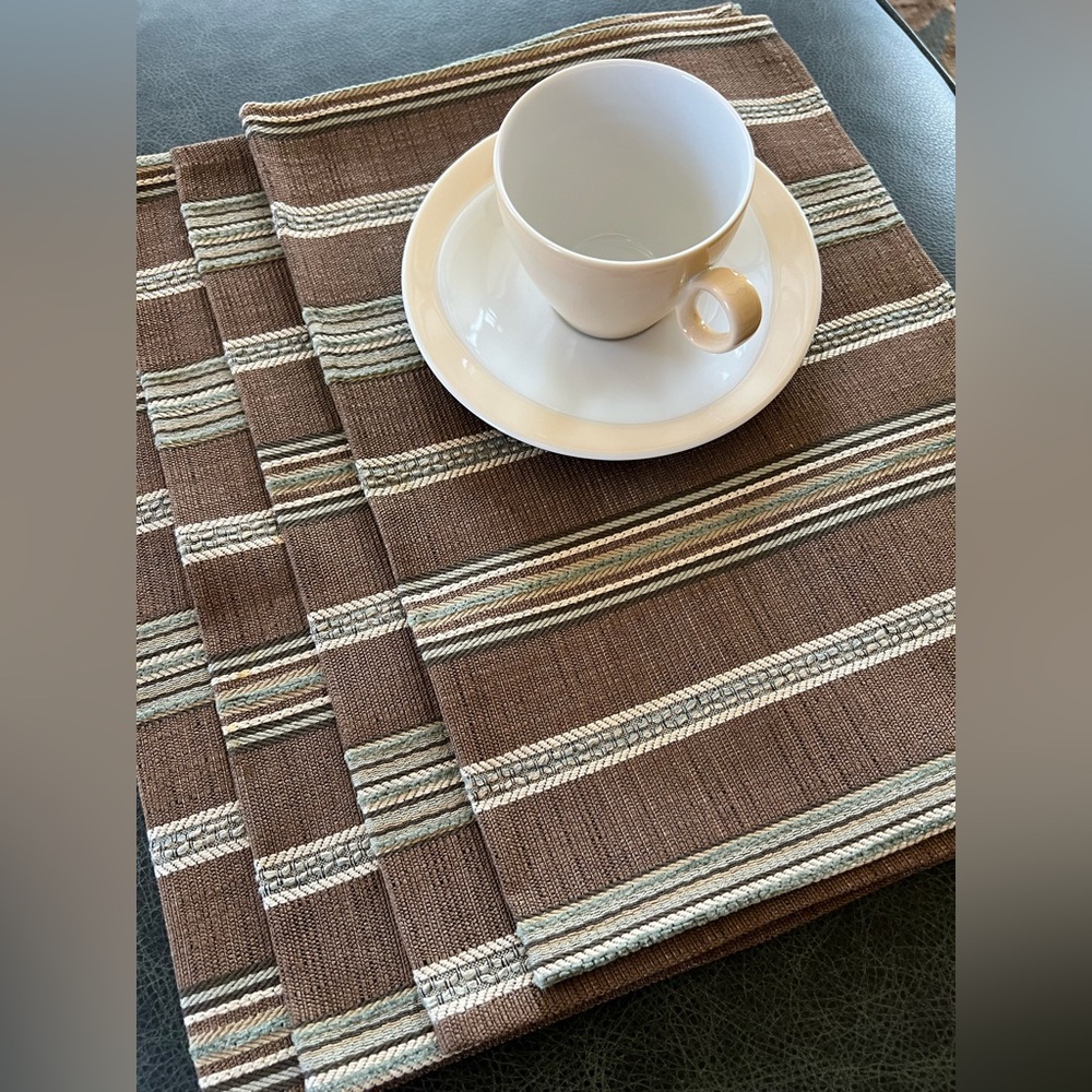 Placemats Set of 4 by Heritage Lace Brown/Sage